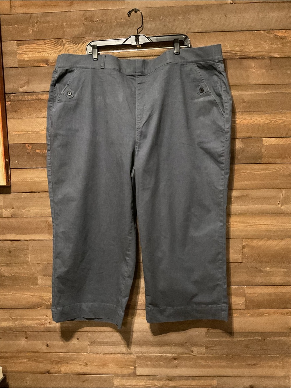 Women’s Terra & Sky Slate Blue Pull On Wide Leg Pants Size 3X 24/26W